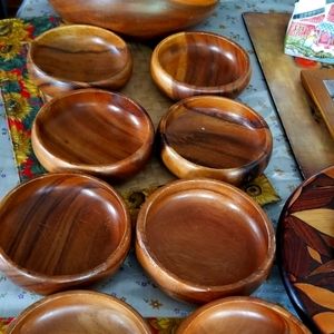 Wood Salad set in good condition